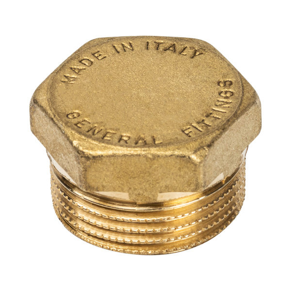 Заглушка латунная НР 3/8" General Fittings