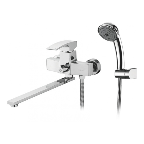 Смеситель для ванны Gerhans K13114 с длинным изливом