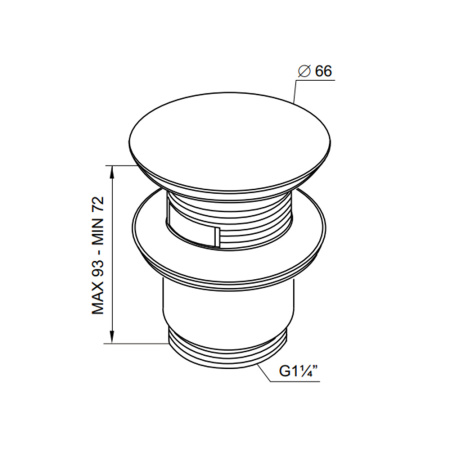 Выпуск для умывал. 1 1/4" латунь хром, CLICK-CLAK Prevex Выпуск для умывал. 1 1/4" латунь хром, CLICK-CLAK Prevex