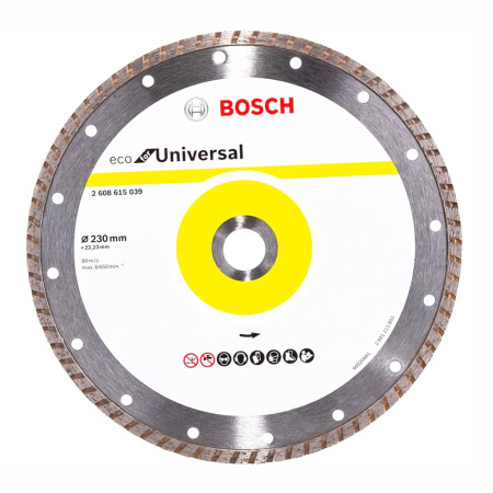 Диск алмазный отрезной 230 х 22 мм BOSCH Turbo ECO UNIVERSAL
