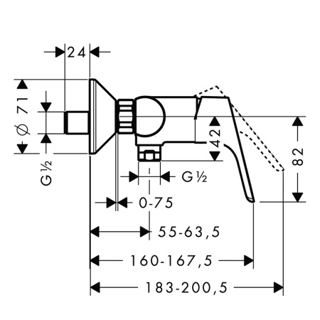 Смеситель для душа Hansgrohe Focus 31960000