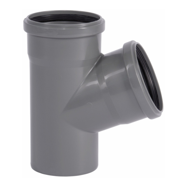 Тройник для внутренней канализации 110 х 110 мм 67° Wavin Тройник для внутренней канализации 110 х 110 мм 67° Wavin