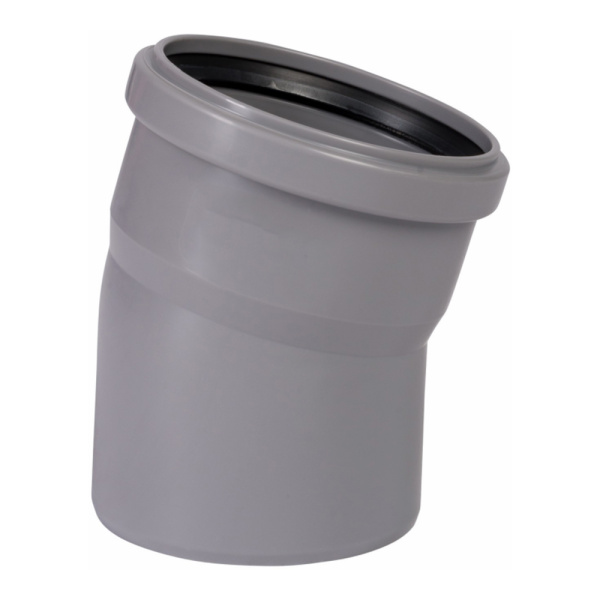 Угол для внутренней канализации 110 х 22° Wavin