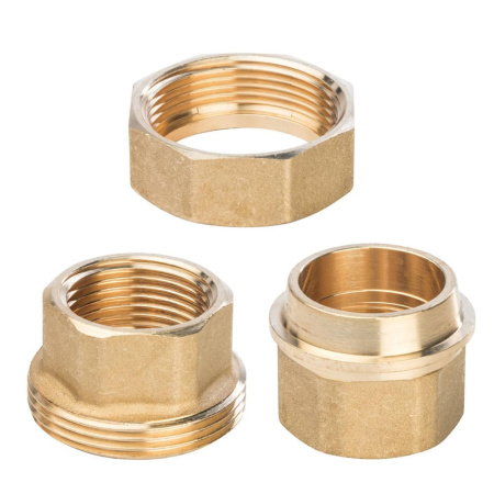 Американка 1 1/4" ВР разъемное соединение (конусное), латунь, STOUT