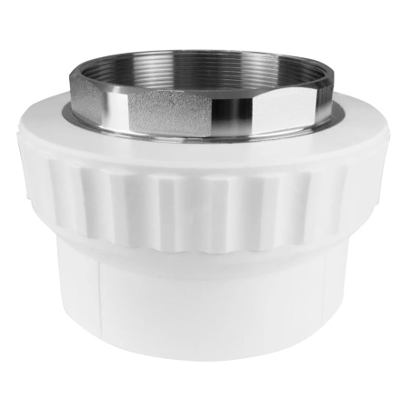 Муфта под ключ 50 х 1 1/2" ВР белая VALFEX