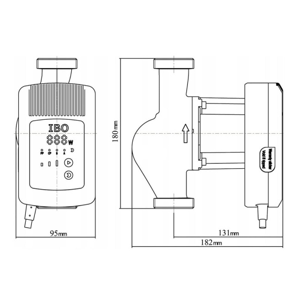 Насос циркуляционный IBO MAGI Н 25-120/180