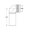 Угловой отвод для инсталляции d патрубка наружный 90 мм, GROHE