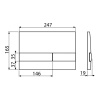 Кнопка смыва для инсталляции Alcaplast M1720-1