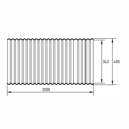 Труба гофрировання полиэтиленовая  Ecoteck КОРСИС DN|OD 400 SN4
