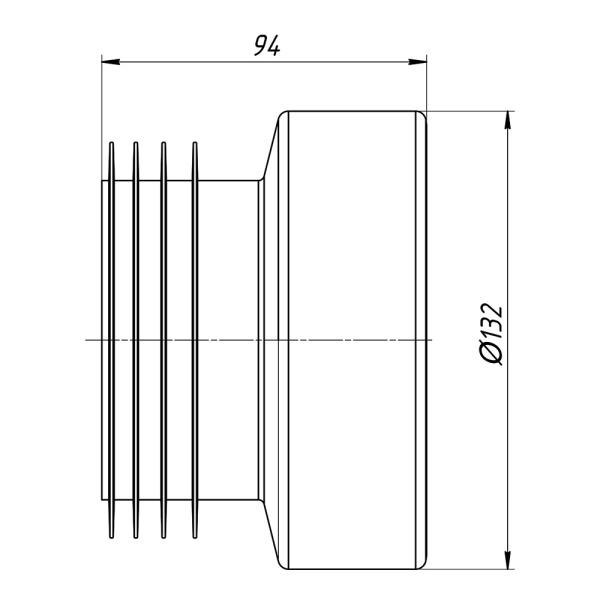 Манжета для унитаза прямая Ани Пласт W0210 Манжета для унитаза прямая Ани Пласт W0210
