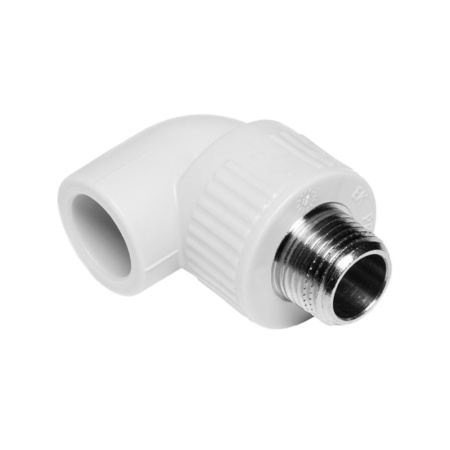 Угол 90° ПП белый 20 х 1/2"НР Wavin Ekoplastik Чехия