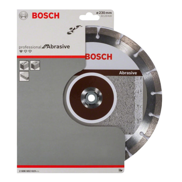 Диск алмазный отрезной 230 х 22.2 мм BOSCH Standard for Abrasive (для мягких и абразивных материалов) Диск алмазный отрезной 230 х 22.2 мм BOSCH Standard for Abrasive (для мягких и абразивных материалов)