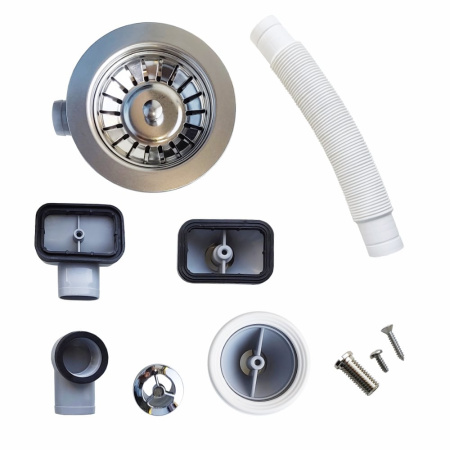 Комплект переливов с выпуском 1 1/2" (универсальный) Prevex Комплект переливов с выпуском 1 1/2" (универсальный) Prevex