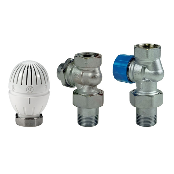 Комплект термостатический 3/4" прямой Giacomini R470F-KV с увеличенным проходом