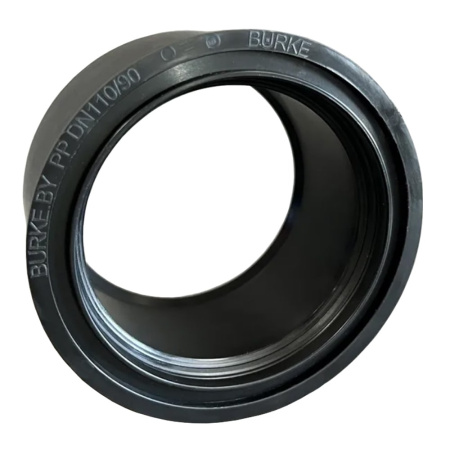 Переходник суперкомпакт DN 110x90 мм Burke (чёрный)