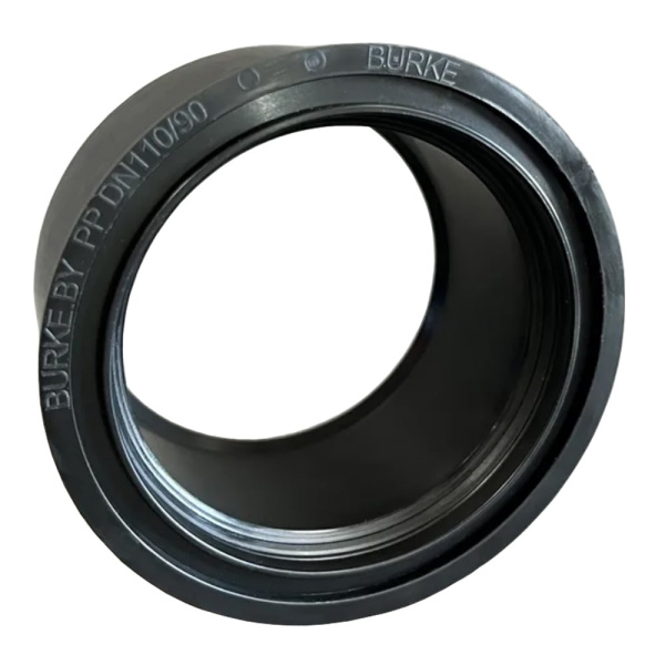 Переходник суперкомпакт DN 110x90 мм Burke (чёрный)