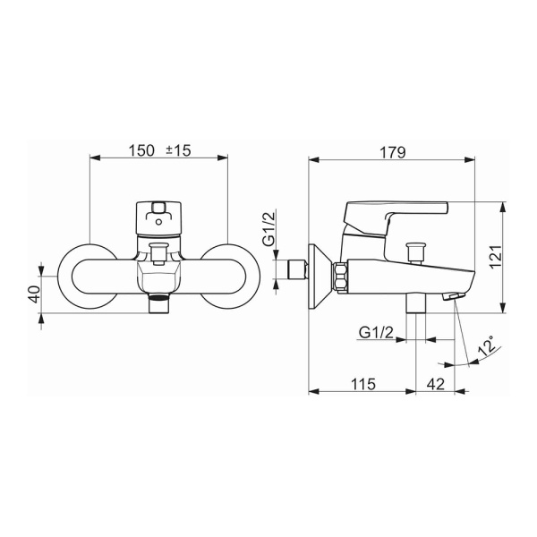 Смеситель для ванны Oras Saga Style 3940HY