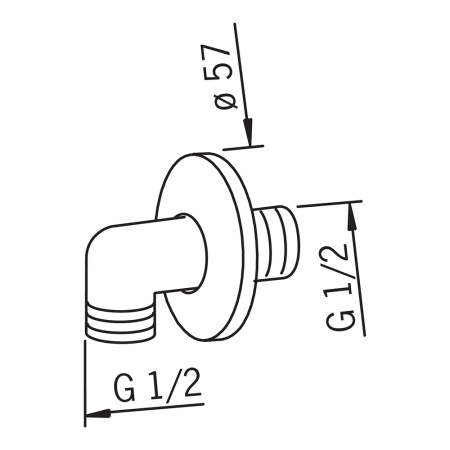 Угловое крепление для душа Oras 261998