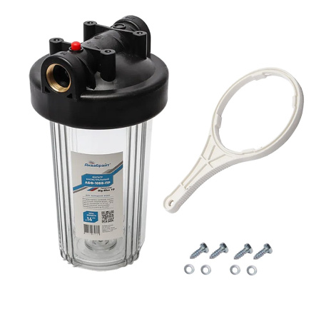 Магистральный фильтр Аквабрайт прозрачный 10BB АБФ-10ББ-ПР