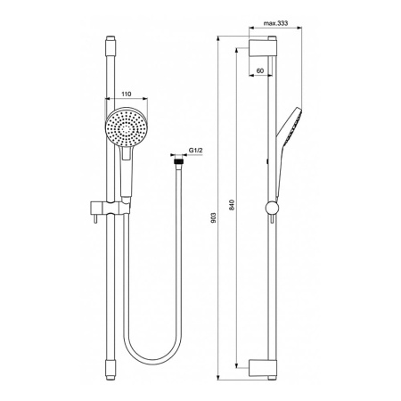 Душевой гарнитур Ideal Standard Idealrain