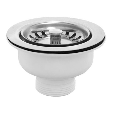 Выпуск для мойки 1 1/2" McALPINE с нержавеющей решеткой DN113 арт. BSW50P-POL