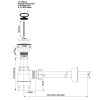 Сифон для умывальника с выпуском 1 1/4"х32 мм McALPINE