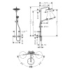 Термостатическая душевая система Hansgrohe Croma Select S 26790000