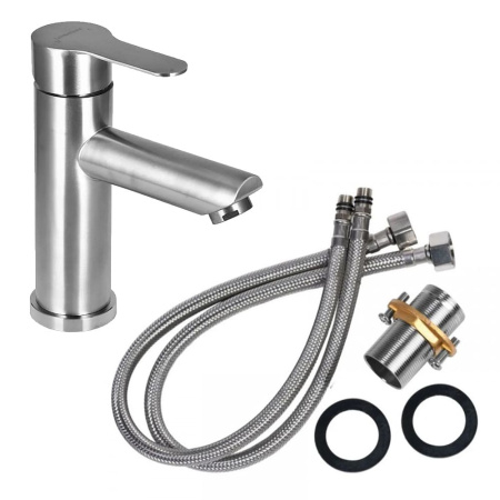 Смеситель для умывальника Wisent WP710-003, сатин