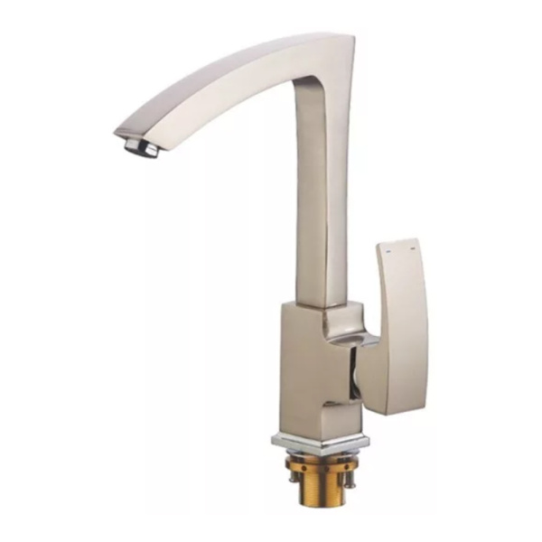 Смеситель для кухонной мойки Gerhans K14014A высокий сатин