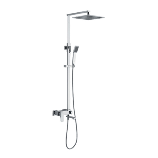 Душевая система с изливом Frap F2421 нержавеющая сталь