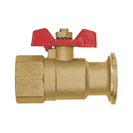 Запорный шаровый кран FL x BP 1" (Ду 25 мм) под гайку НГ 1 1/2" Meibes