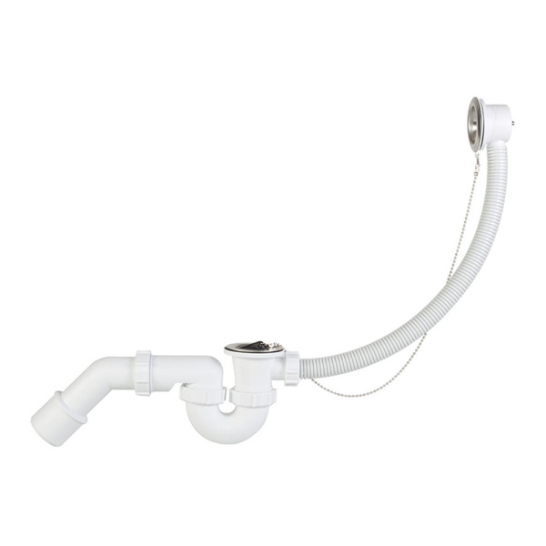 Сифон для ванны с переливом и цепочкой STYRON арт. STY-536 Сифон для ванны с переливом и цепочкой STYRON арт. STY-536