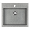 Мойка кухонная ARFEKA QUADRO тёмно-серая из искусственного камня (565 х 500 х 200 мм)