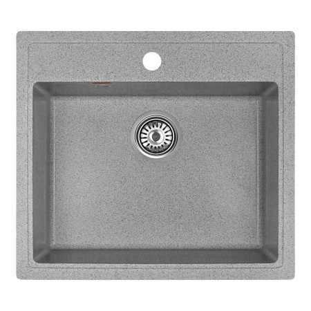 Мойка кухонная ARFEKA QUADRO тёмно-серая из искусственного камня (565 х 500 х 200 мм)