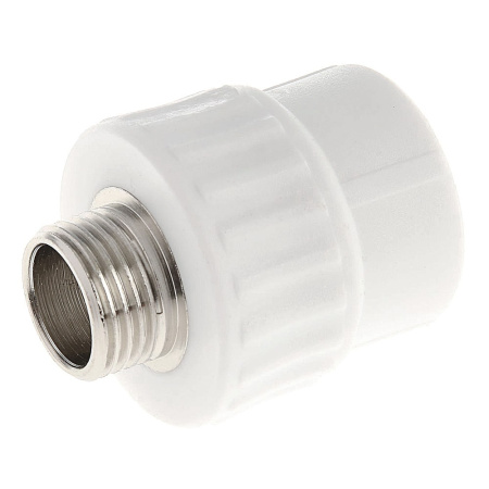 Переход ПП 20 х 1/2" НР белый VALFEX