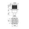 Трап душевой Alcaplast APV32 105 х 105/50 мм со стальной решеткой, прямой