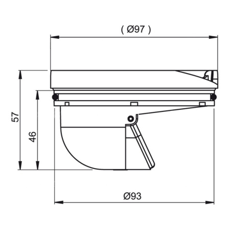 Гидрозатвор сухой Alcaplast APV0030