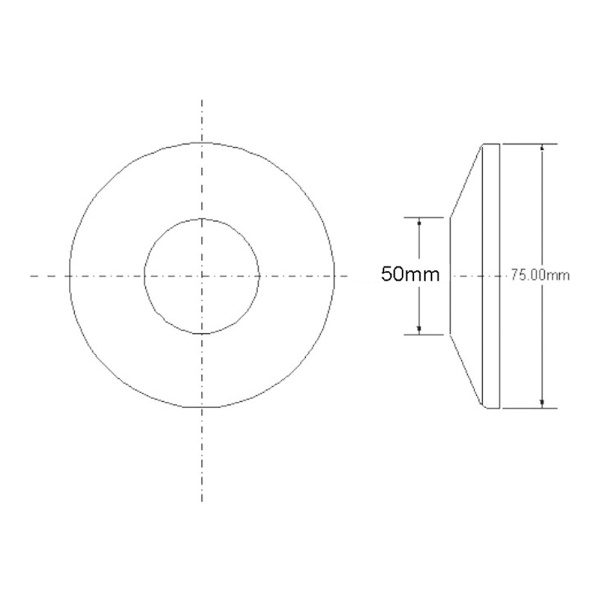 Отражатель круглый 50 мм McAlpine арт. F50S