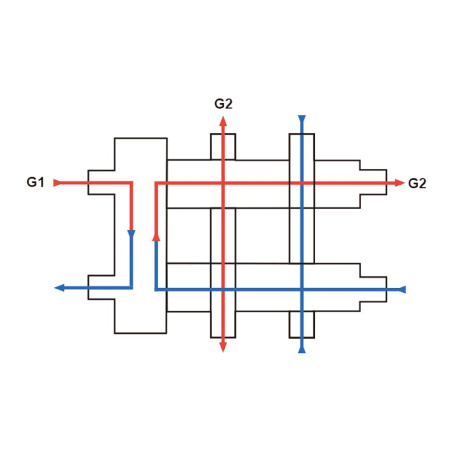 Гидравлический разделитель с коллектором на 3 контура (М3) в теплоизоляции, ZEISSLER