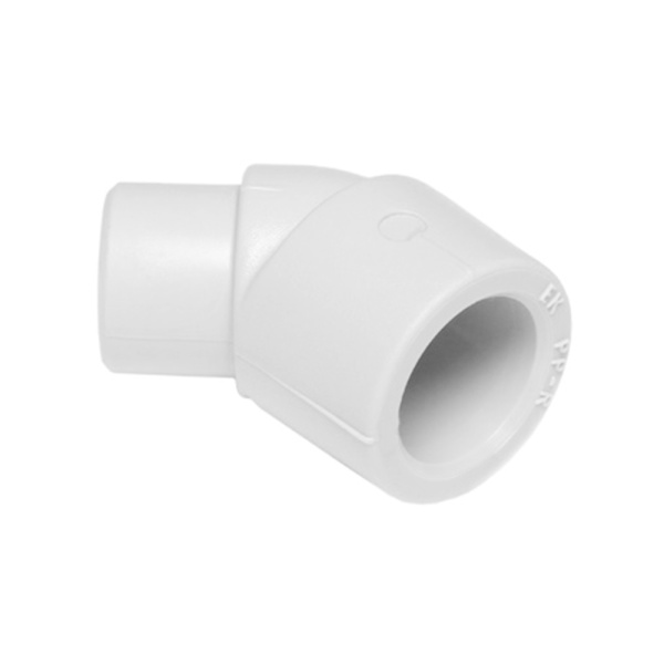 Угол ПП белый 25 х 45° ВН/НР Wavin Ekoplastik Чехия