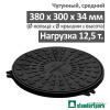 Люк чугунный ЛС-38-ВЧ средний кл. B125, D380 Standartpark