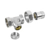 Клапан запорный радиаторный 1/2" х 1/2" хромированный TEIDE PLUS arco