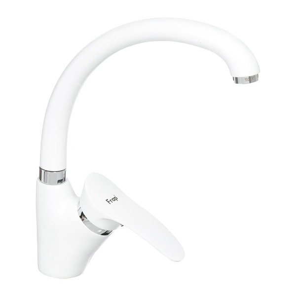 Смеситель для кухонной мойки Frap F4101-12 высокий белый