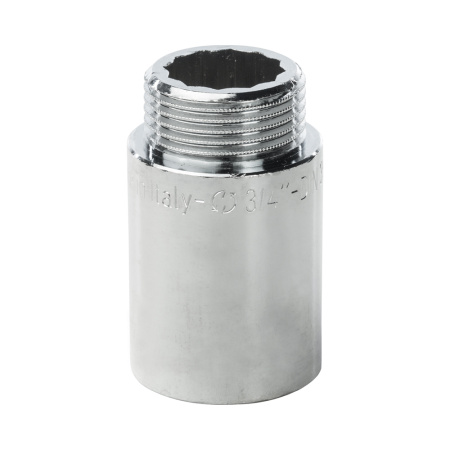 Удлинитель латунный 3/4" 40 мм хромированный General Fittings