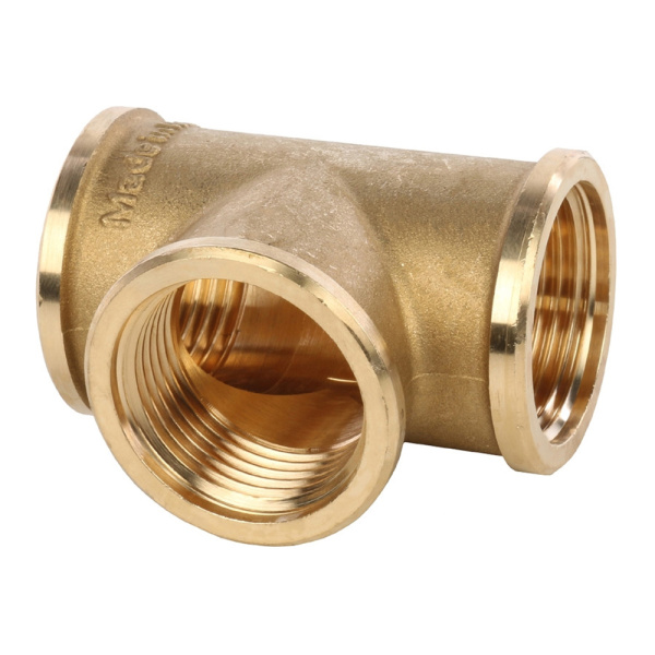 Тройник латунный 3/4" ВР Цветлит