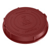 Люк средний канализационный 6.0 т Plastkraft (Сандкор) красный
