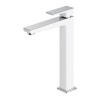 Смеситель для умывальника Omnires Parma BIA/CHR PM7412CRВ высокий белый хром Смеситель для умывальника Omnires Parma BIA/CHR PM7412CRВ высокий белый хром