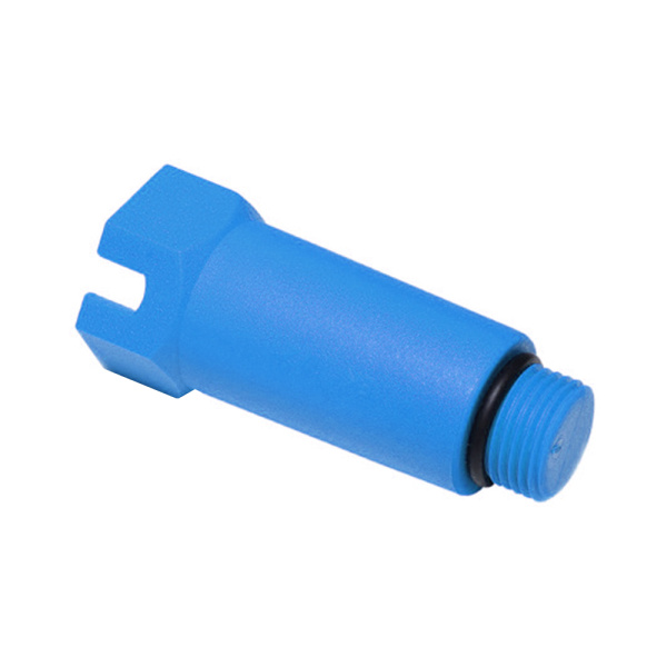 Пробка ПП длинная синяя 1/2"НР ЮстаПласт Беларусь