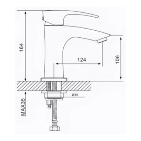 Смеситель для умывальника с гигиеническим душем Gappo Jacob G1207 хром