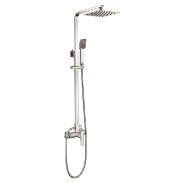 Душевая система Ledeme L2458 со смесителем и тропическим душем хром